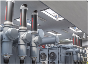 Connecting systems for transformers and GIS